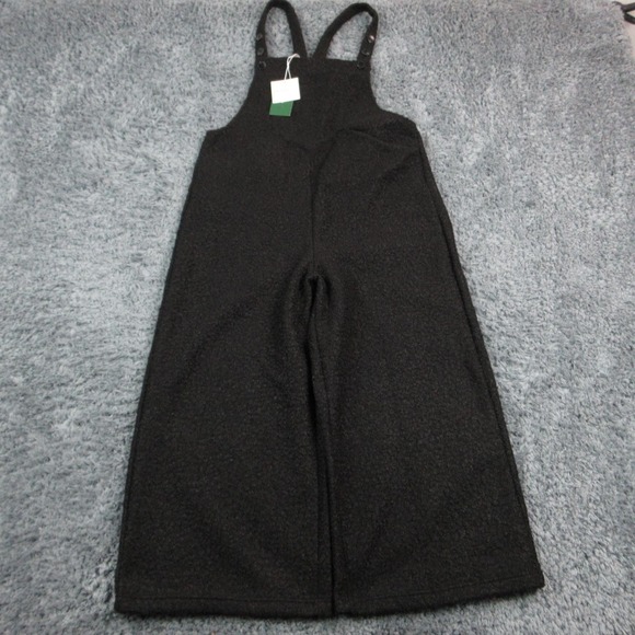 HALARA Pants - Halara Jumpsuit Womens L Petite Black Boucle Square Neck Pockets Sleeveless NWT